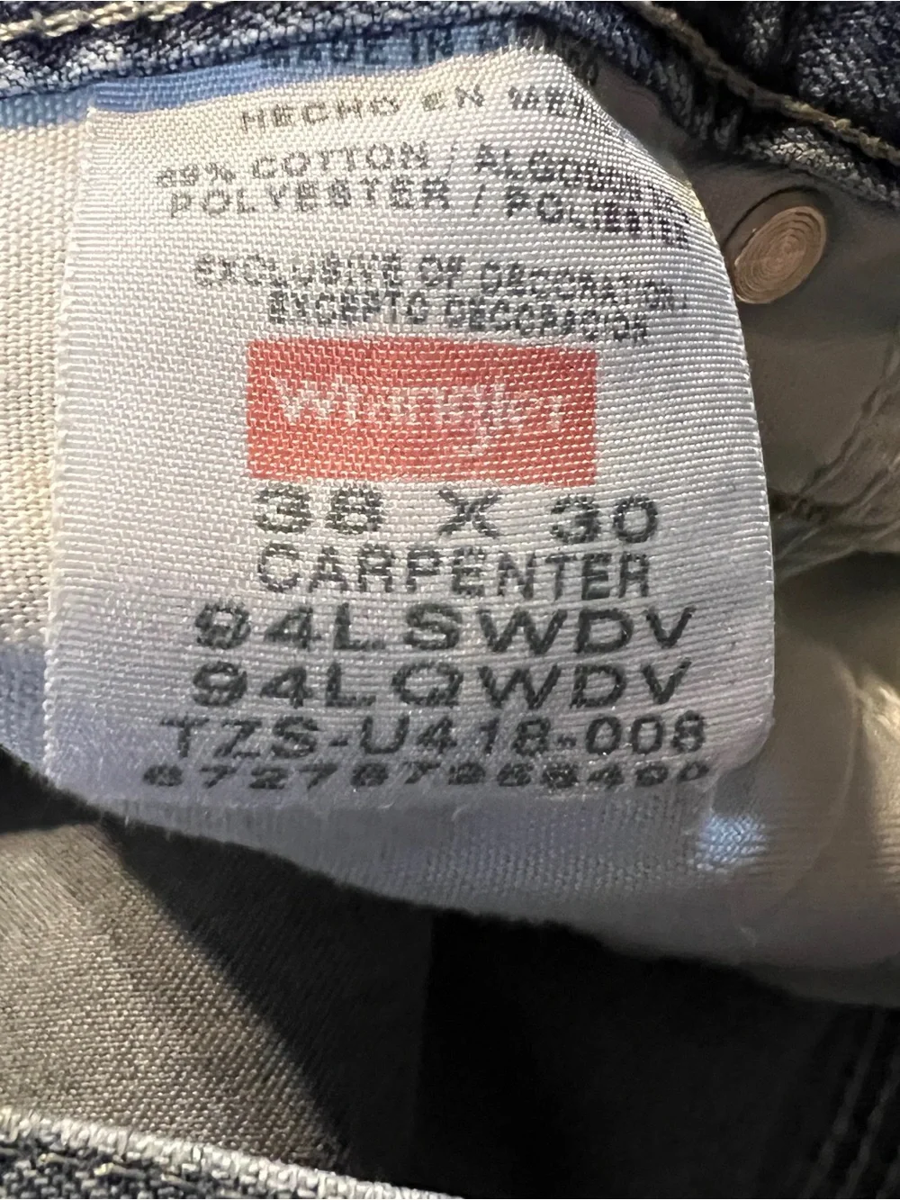 Wrangler vintage carpenter